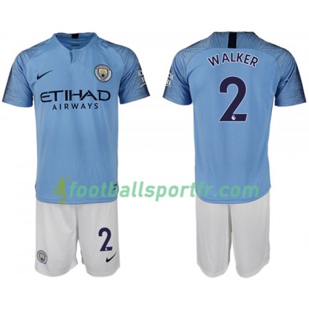Tenue Manchester City WALKER 2 Enfant Domicile 2018-2019 Maillot de Foot